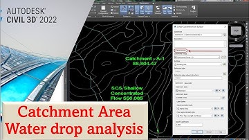 Catchment and water drop analysis in Civil 3D