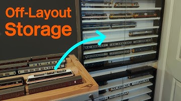 Wall Mounted Locomotive Storage for a Model Railway