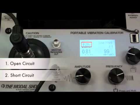 Portable Vibration Calibrator - Bias Indicator - 9110D