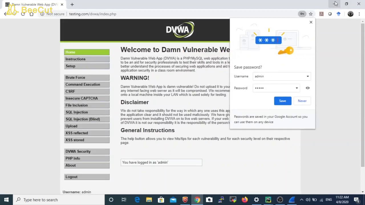 WEB SECURITY authenticate to website using python script (BRUTE FORCE ...