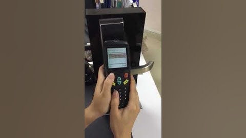 ORBITA lock system -  How to read and view records with handset