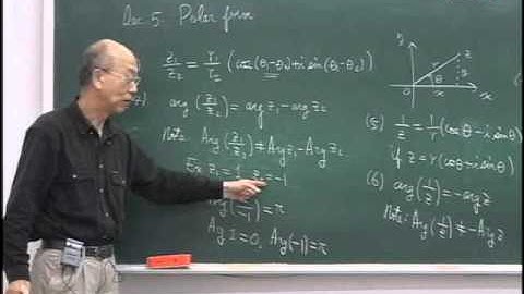 Lec02 複變函數論 第一章 Complex Numbers (2/2)