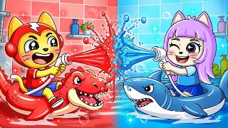 HOT vs COLD Challenge… Who Builds the Best Pool? | Cartoons For Kids | Zeko Family