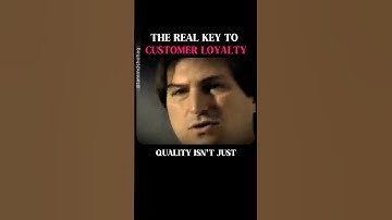 The real key to customer loyalty. #stevejobs #shorts