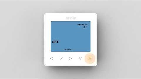 Programming a Holiday on your Heatmiser neoStat