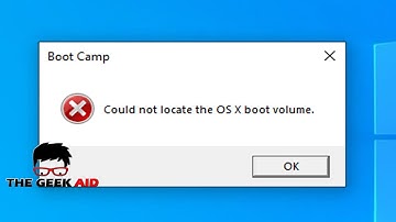 حل مشكلة Could not locate the macOS Boot Volume Bootcamp