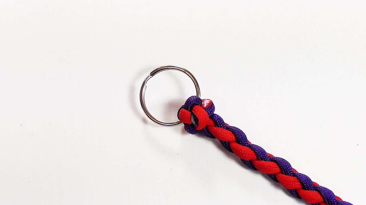 Paracord Tutorial: How To Attach A Four Strand Braid To A Ring 