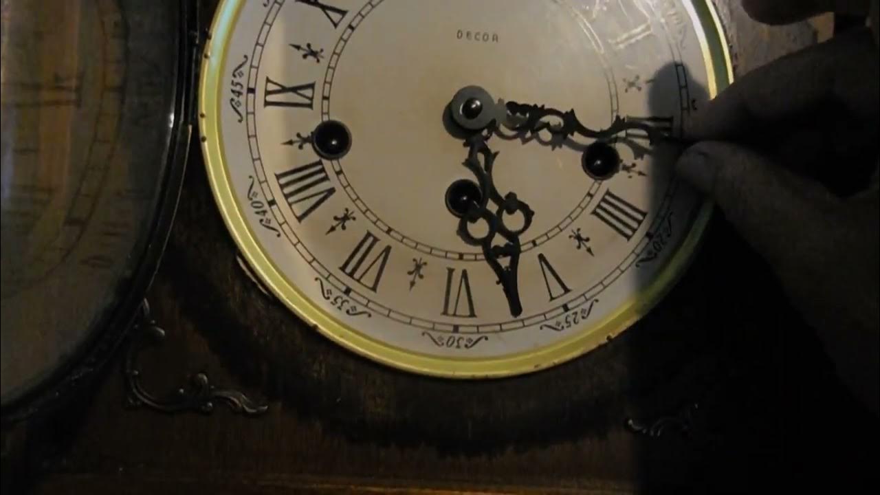 DSCN443Vintage Wall Windup Westminster Chiming Clock by DECOR W