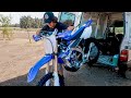 NEW YZ250F FIRST RIDE AND CRASH!