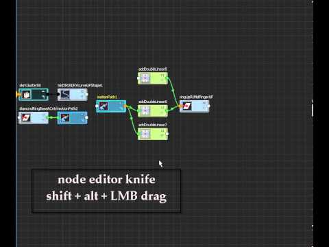 nodeEditorKnifeTool in maya tip