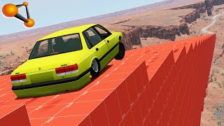 BeamNG.drive - Jumping Vehicles On Stairs