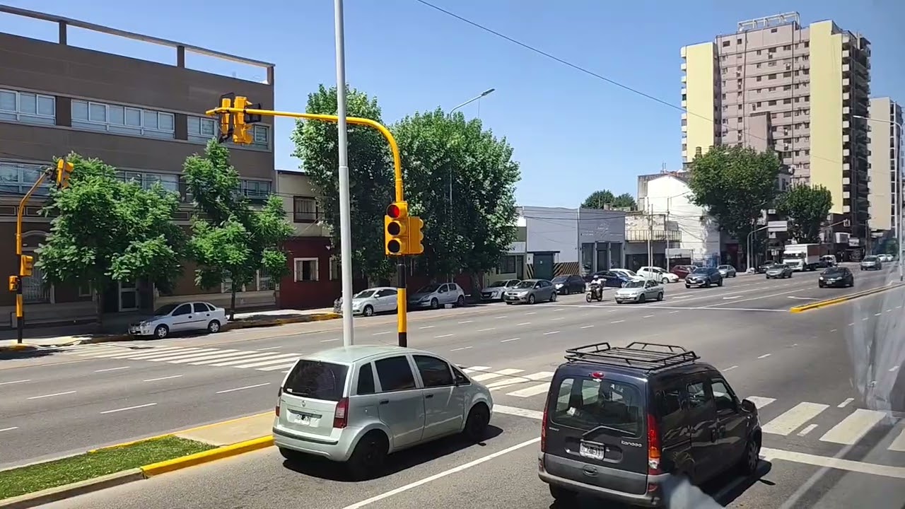 Driving through Buenos Aires of direction of Pinamar 