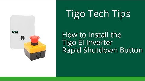 Installing the EI Inverter Rapid Shutdown Button