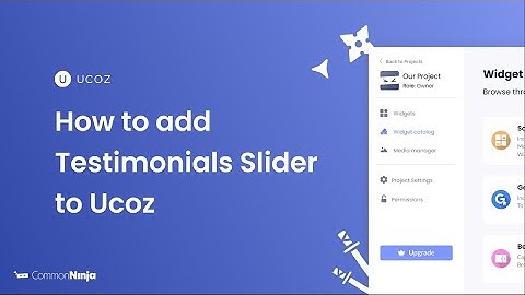 How to add a Testimonials Slider to Ucoz