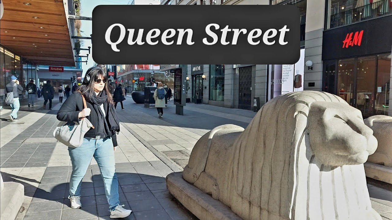 Queen Street Stockholm | Drottninggatan 4k city walk