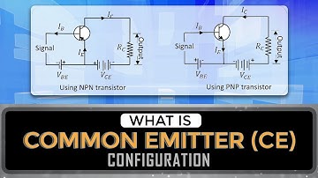 What is Common Emitter (CE) Configuration of a Transistor | Relation Between α and β | BJT | EDC