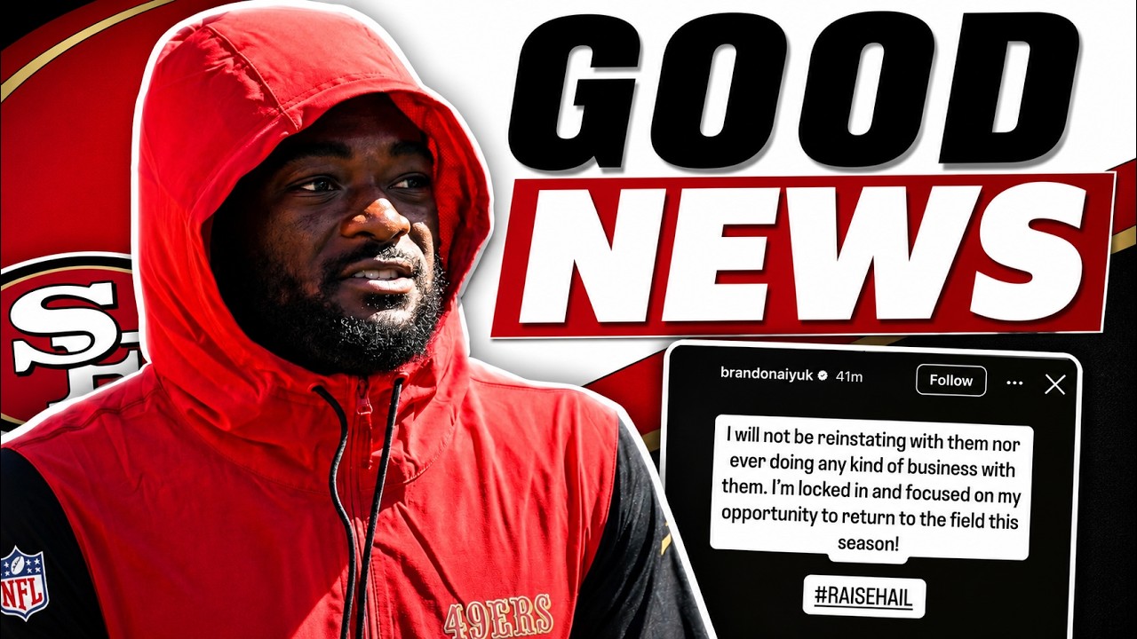 BREAKING: Brandon Aiyuk won't apply for reinstatement