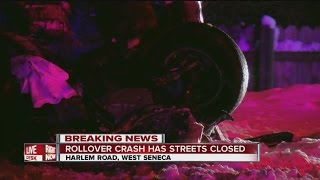 Police investigating roll over crash in West Seneca