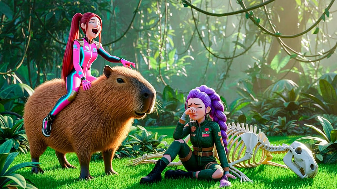 Capybara Racing RUMI Enters the Giant Capybara Racing Championship 🏁 | K-POP Demon ...