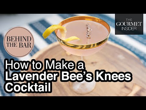 How to make a Lavender Bee’s Knees cocktail – The Gourmet Insider