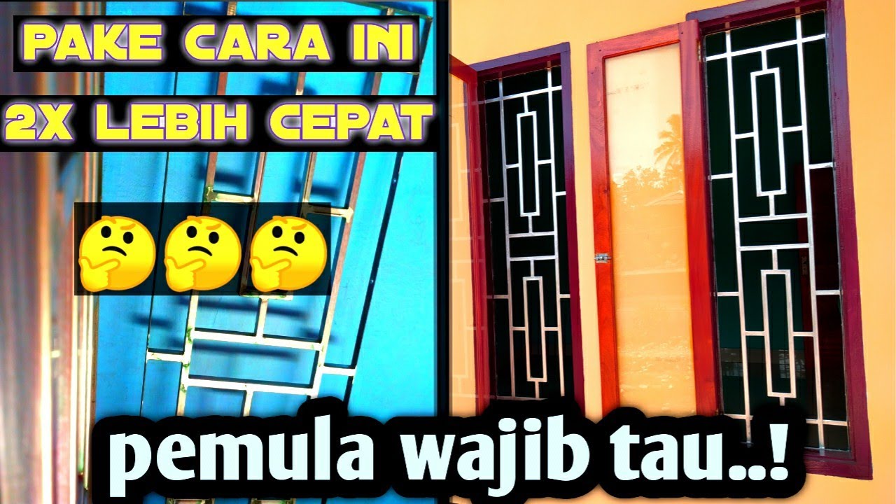 MEMBUAT TERALIS/PENGAMAN JENDELA/ cara cepat membuat teralis jendela.