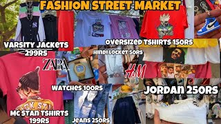 Fashion Street Market | Itna Sasta Market 😱| Starting At 149rs H&M, ZARA, AMIRI | Churchgate Market