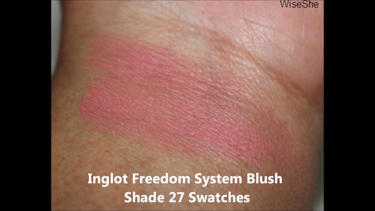 8 Inglot Blushes Swatches YouTube