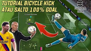 TUTORIAL!!! CARA MELAKUKAN TENDANGAN SALTO DI EFOOTBALL PES 2024 MOBILE 100% GOAL