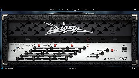 Plugin Alliance / Brainworx Diezel VH4 plugin Demo Playthrough (NO TALKING)