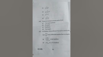 MA/MSc IV sem Integral transform - II paper 2022