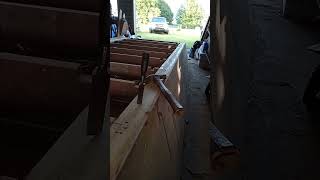 Opening up drain holes in boat ribs #boatbuilding #boatbuild #hunting #fishing #fishingboat