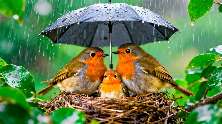Healing Piano Music with Birdsong &amp; Rain 🌿🕊️🌷  Relaxing Melodies for Peaceful Sleep