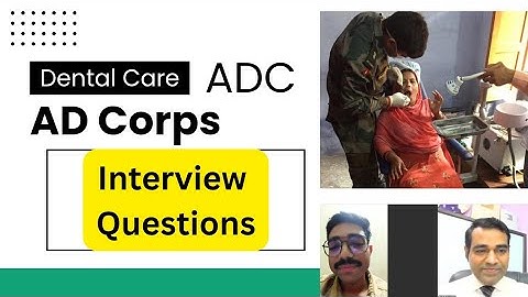 AD Corps Interview questions in AFMS | Army Dental corps mock interview | PD Classes 