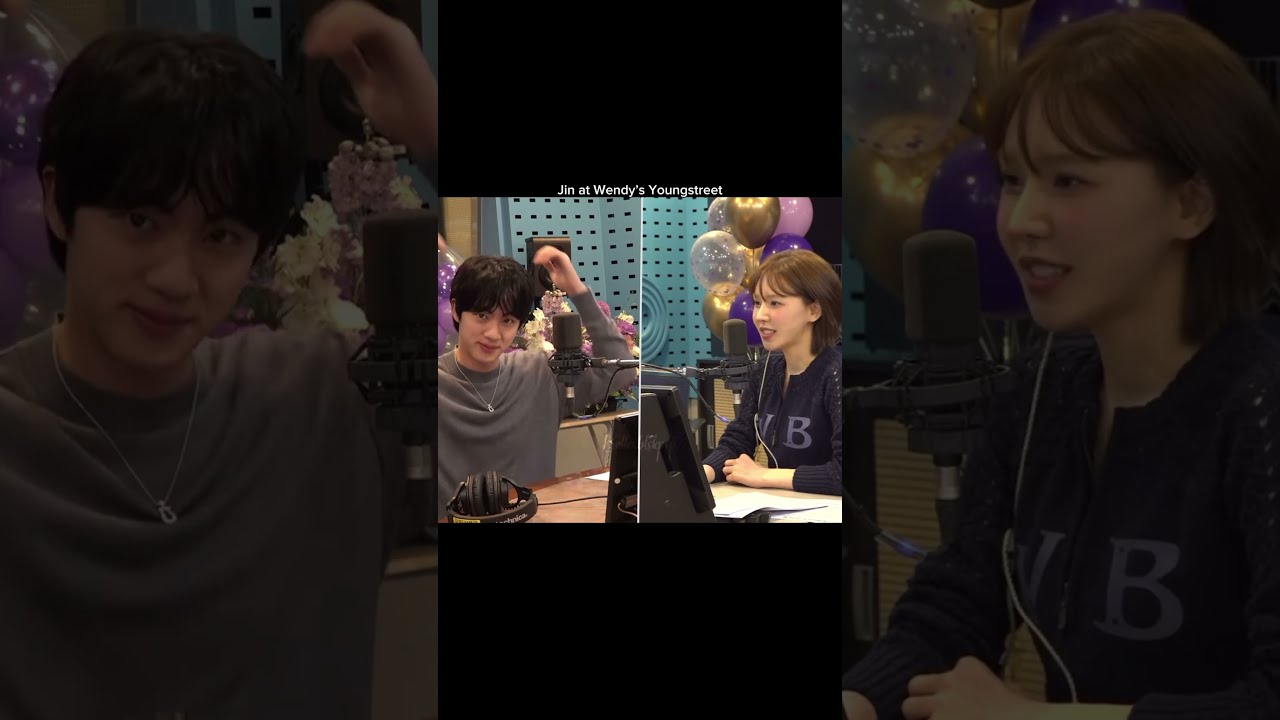 Jin making different hearts 💕