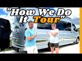 How We Live, Work and Sleep in a Class B (GrechRV Strada-Ion Tour) FULL TOUR