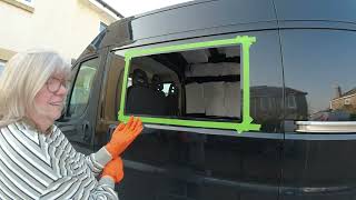 Peugeot Boxer Campervan Conversion Fitting Windows And Flooring.