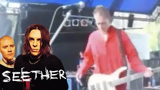 SARON GAS LIVE - stay and play (rare seether clip)