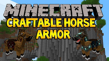 Minecraft: CRAFTABLE HORSE ARMOR!!! [1.6] Minecraft Mod Spotlight