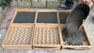 From Cement and Egg Tray, Simple Way to Have Beautiful Flower Pots at Home