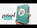 Junk Journal AZUL/ Handmade Junkjournal