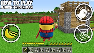 HOW to PLAY as MINION SPIDER MAN in MINECRAFT - Minions Minecraft GAMEPLAY Movie traps