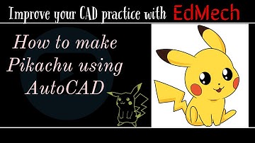 Pikachu Design #autocad #pikachu  #trending