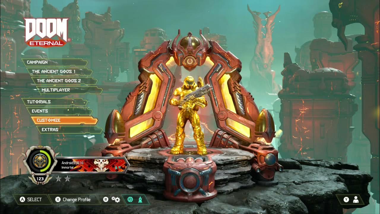 Doom eternal учетную запись. Doom eternal главное меню. doom 1 меню. doom уровни сложности. doom 1 главное меню.