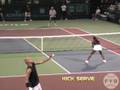 Comparing Tennis Serves - Flat Serve vs. Kick Serve