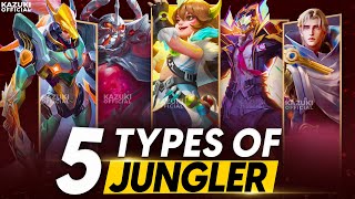 ALL 5 DIFFERENT TYPES OF JUNGLERS IN MLBB | SEASON 30 HYPERCARRY HEROES