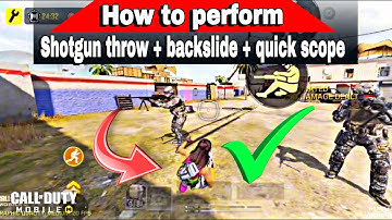 How  to Master the Shotgun Throw + Backslide + Quick Scope Combo in COD Mobile!” ✅