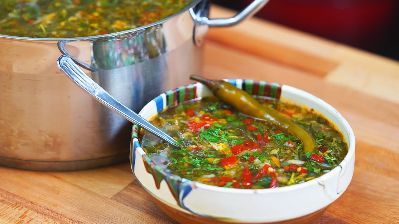 👉Самый ароматный молдавский постный борщ из крапивы | Шеф Пауль Константин