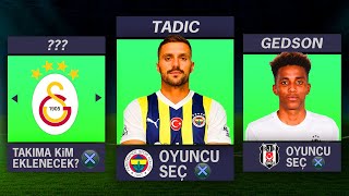 FC 24 SÜPER LİG'de HER TAKIMDAN 1 OYUNCU ALMA REBUILD CHALLANGE // KARİYER MODU