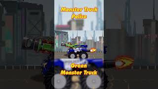 Evolution Battle: Monster Truck Police VS Green Monster Truck | #tanks #homeanimations #gerand