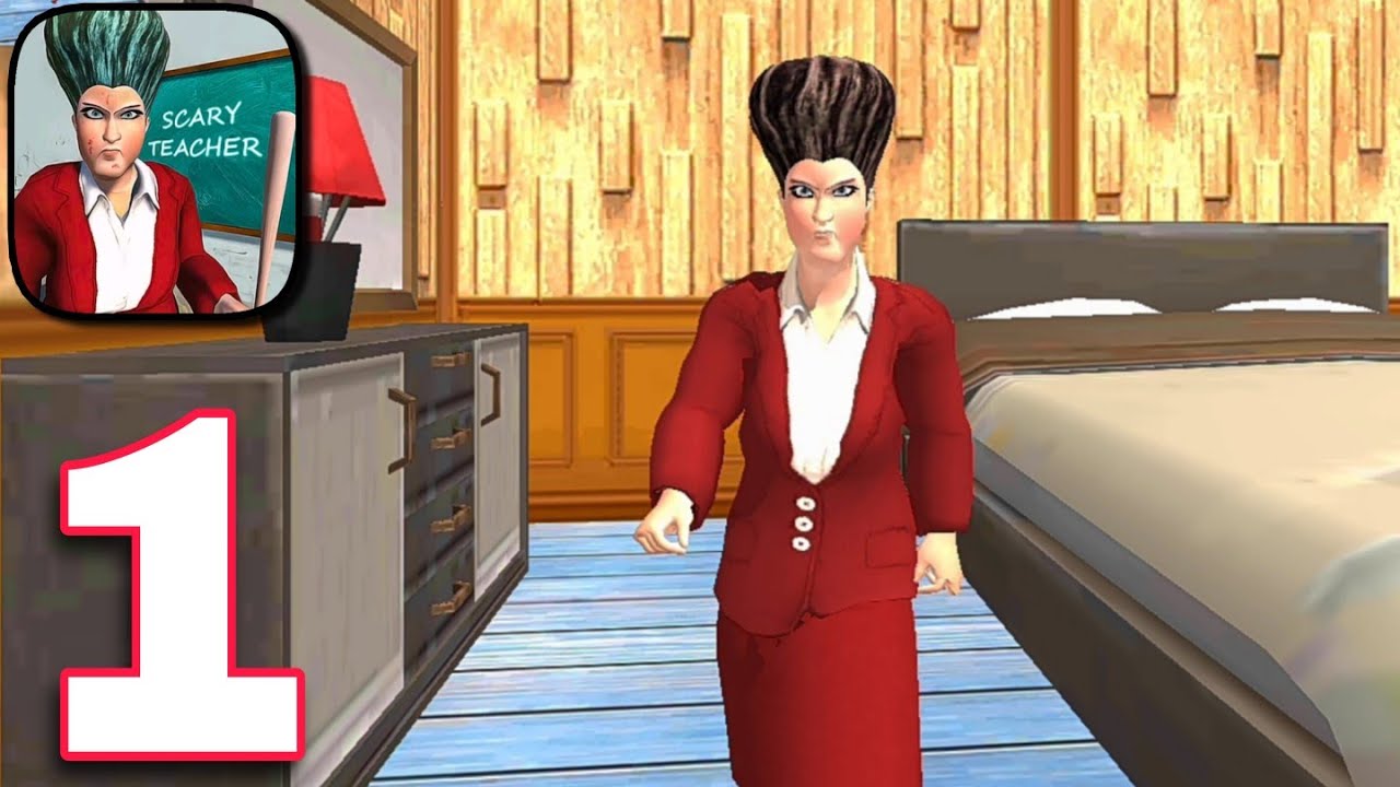 Scary Teacher - Creepy Teacher Neighbor House Games Gameplay Walkthrough Part 1 || Level 1 to 3 ||